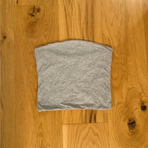 EUC Brandy Melville Grey Tube Top - Picture 2 of 5